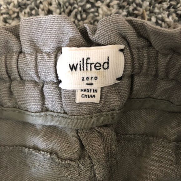 WILFRED/ ARITZIA Linen Grey trousers - Picture 13 of 16